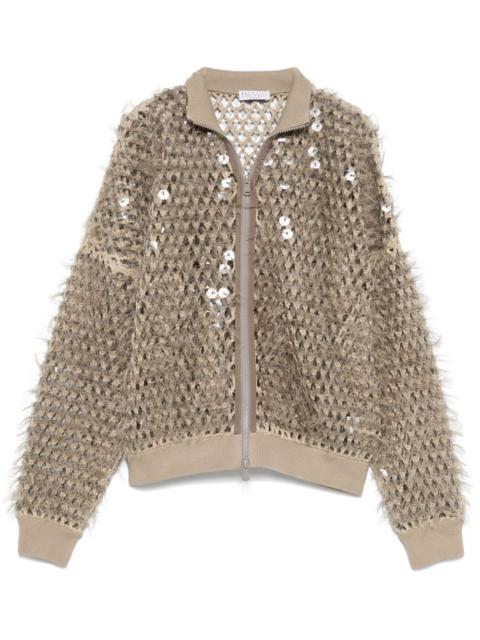 Brunello Cucinelli openwork jacket