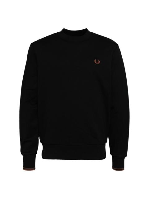 logo-embroidered cotton sweatshirt