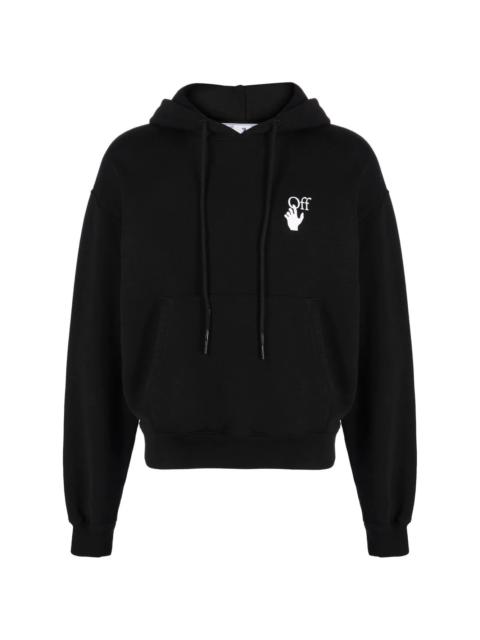 logo-print drawstring hoodie