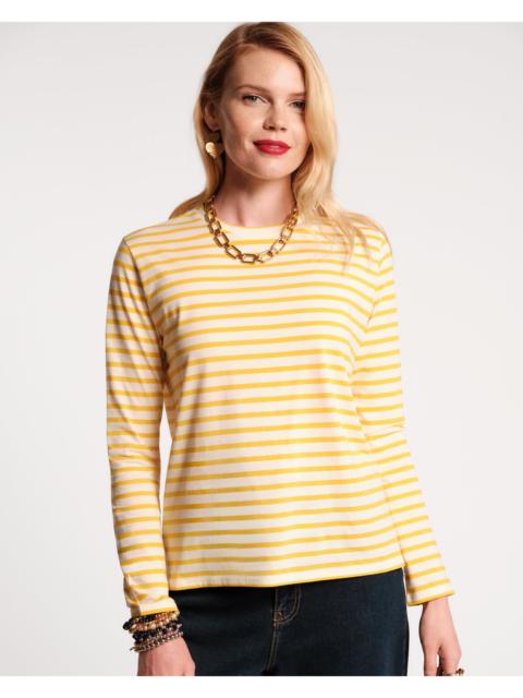FRANCES VALENTINE Long Sleeve Stripe T Shirt