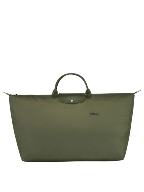 Le Pliage Green M Travel bag Forest - Recycled canvas