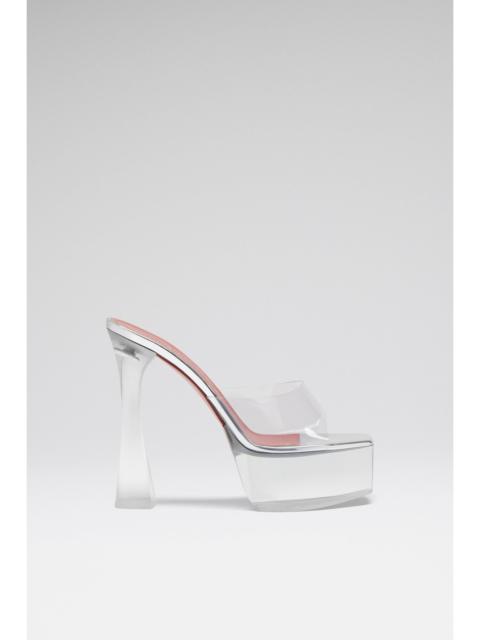 Amina Muaddi DALIDA GLASS PLATEAU SLIPPER 140 TRANSPARENT PVC
