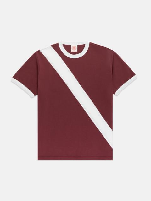J. PRESS BURGUNDY SASH ROWING T-SHIRT