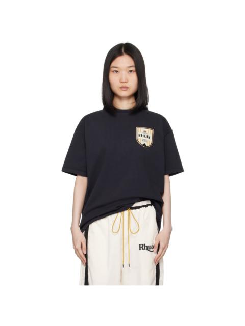 Rhude Black 'Mont-Blanc Hotel' T-Shirt