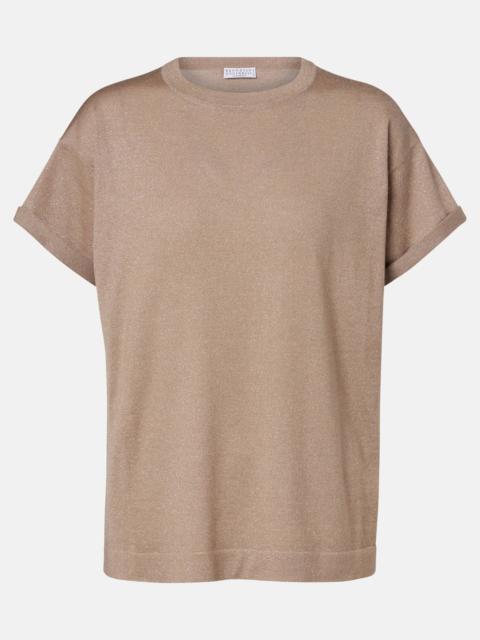 Brunello Cucinelli Cashmere and silk-blend T-shirt