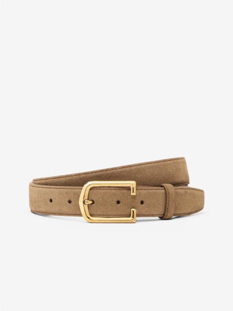 CORNELIANI Light brown suede belt