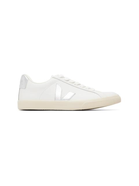 VEJA White Esplar Leather Sneakers