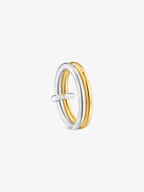 TOUS Two-tone Double hoop ring TOUS Straight