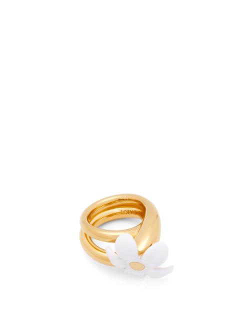 LOEWE Graphic ring in sterling silver Gold - LOEWE