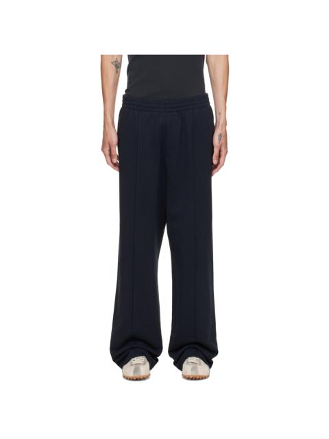 Helmut Lang Navy Logo Sweatpants