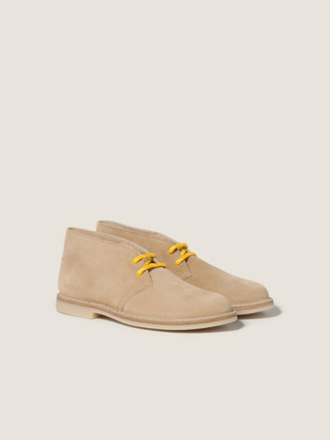 Miu Miu Délavé suede chukka boots
