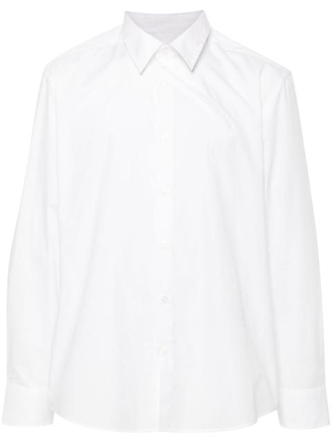 MM6 Maison Margiela zip-detail poplin shirt