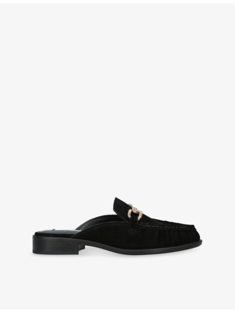 STEVE MADDEN Kapture Suede Backless Loafers