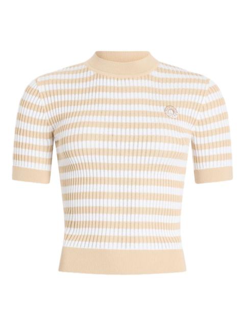 PATOU striped-pattern ribbed top
