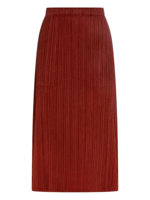 Pleats Please Issey Miyake pleated midi skirt