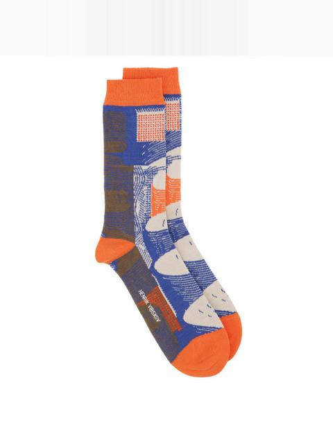 HENRIK VIBSKOV SLOPE SOCKS - SLOPES ORANGE
