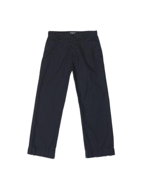 BALENCIAGA Balenciaga Cropped Cotton Trousers 'Noir' 699004TKP061000