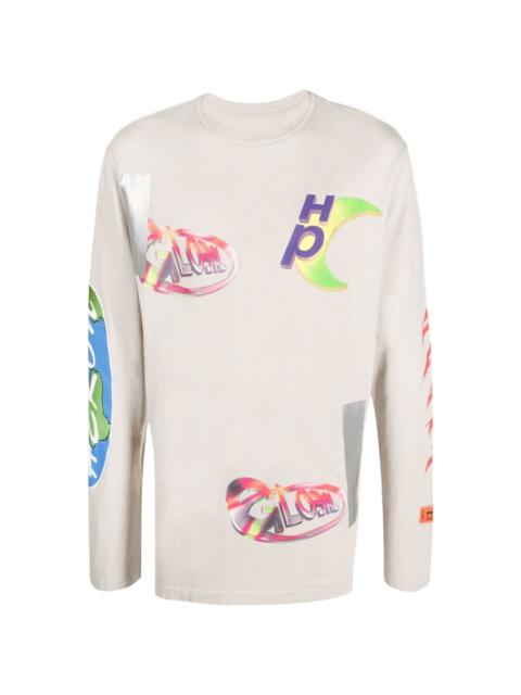 Heron Preston OS Global Collage long-sleeve T-shirt