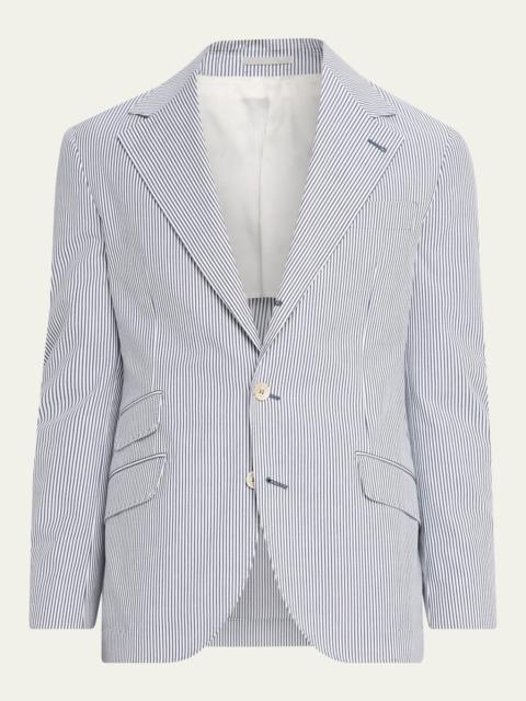 Brunello Cucinelli Men's Cotton-Blend Single-Breasted Jacket