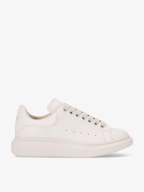 Mono Show brand-foiled leather low-top trainers