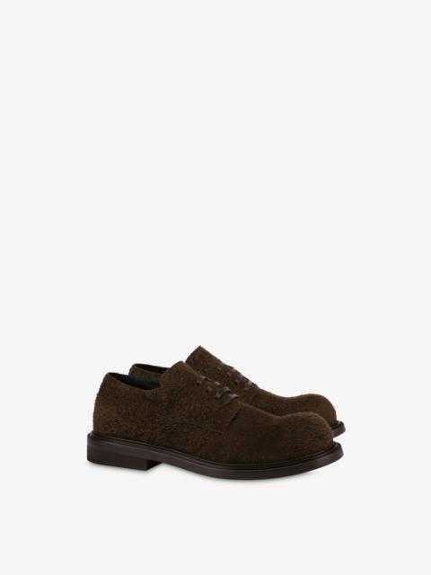 Moschino DERBY SHOES IN SUEDE OLIVER