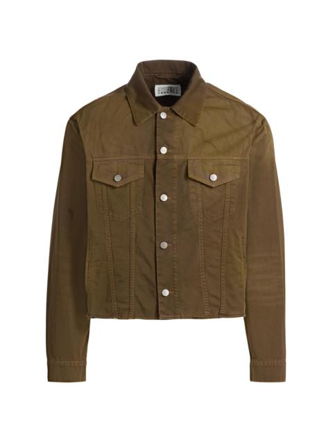 MM6 Maison Margiela Men's Denim Sports Jacket - Brown