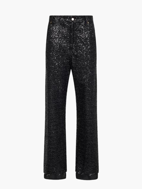 DARKPARK SIENNA - PAILLETTES LOOSE SIDE SPLIT DENIM