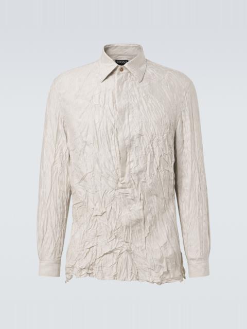 ZEGNA Striped silk shirt