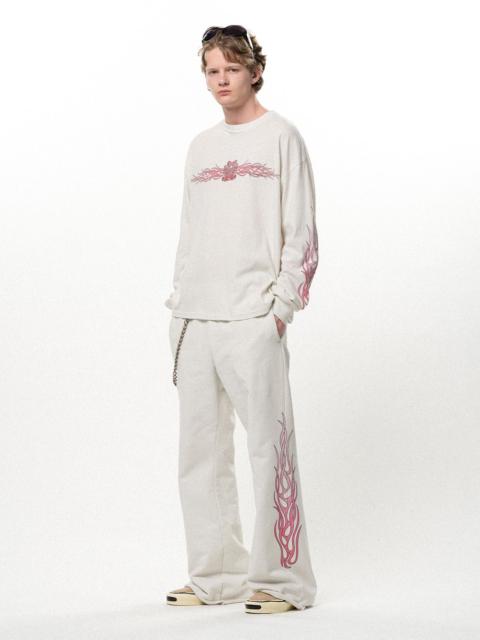 KAMIYA "FLAME" Bootcut Sweat Pants