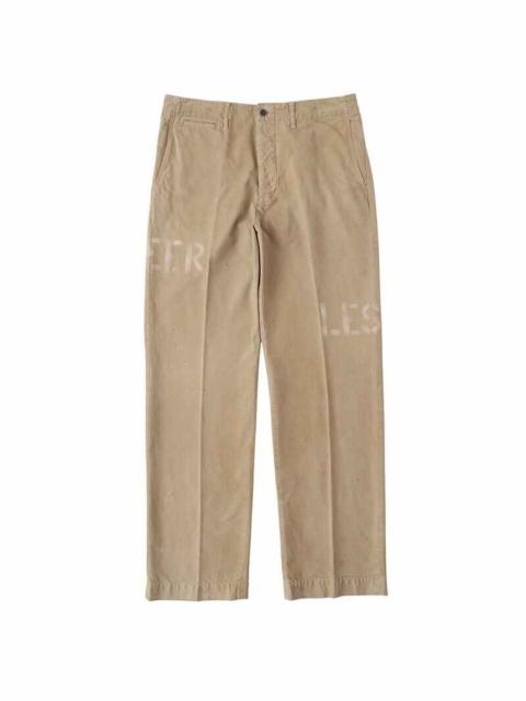 visvim FIELD CHINO PANTS DMGD BEIGE | REVERSIBLE