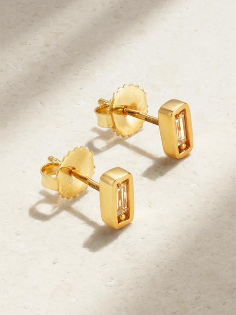SUZANNE KALAN 18-karat Gold Diamond Earrings