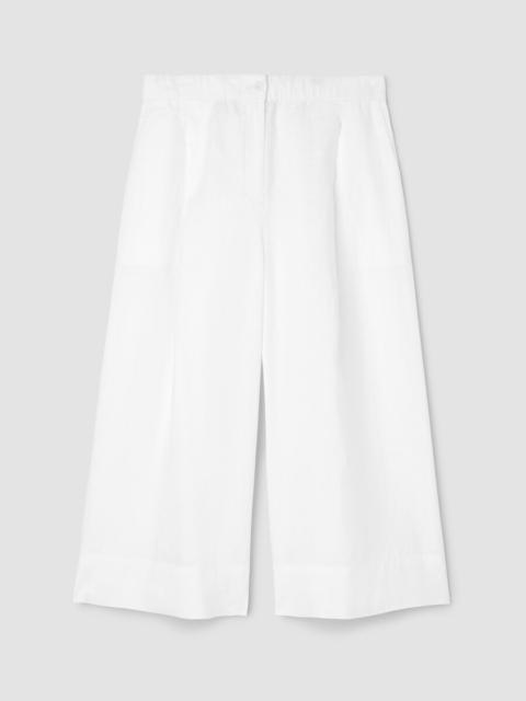 EILEEN FISHER Organic Linen Pleated Culotte