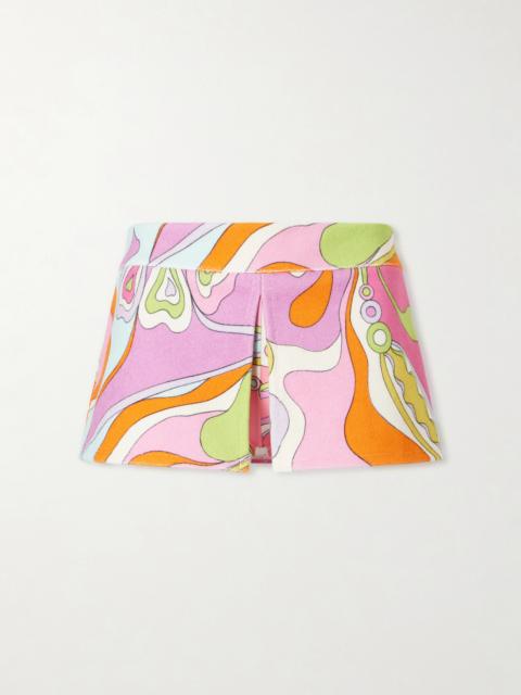 PUCCI Printed Cotton-terry Shorts