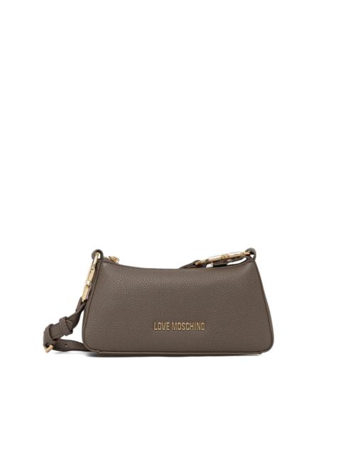 Moschino logo-charm shoulder bag