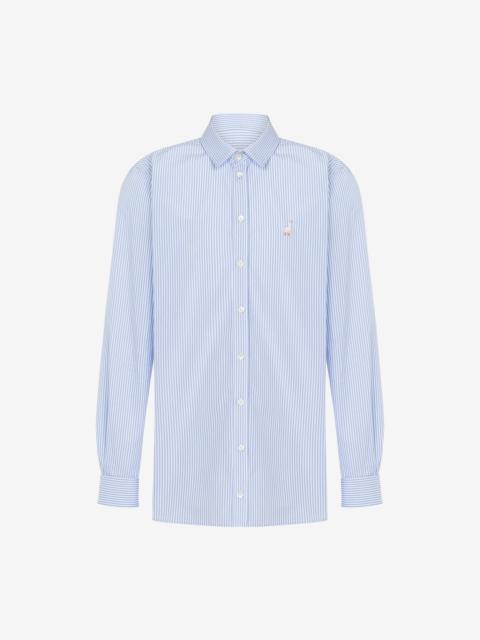 Moschino POPLIN SHIRT GOOSE EMBROIDERY