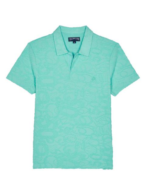 Vilebrequin Men Terry Jacquard Polo Shirt Solid