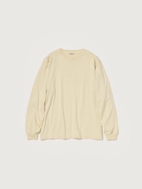 AURALEE LUSTER PLAITING L/S TEE