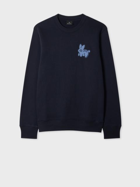 Paul Smith Navy 'Never Assume Bunny' Print Sweatshirt