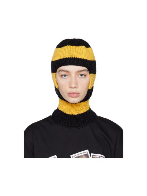 SKY HIGH FARM WORKWEAR Black & Yellow Bee Balaclava