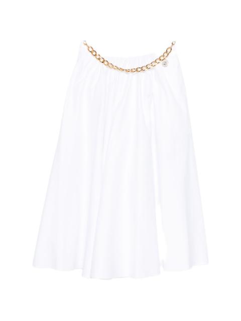 ELISABETTA FRANCHI chain-detail midi skirt