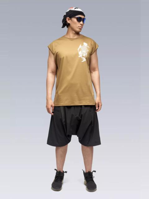 S25-PR-B 100% Cotton Mercerized Sleeveless T-shirt Coyote