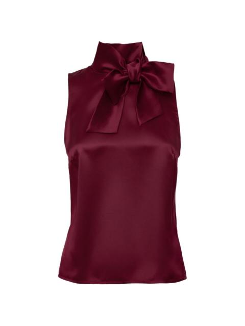 LORETTA CAPONI Diaspro tie-neck top