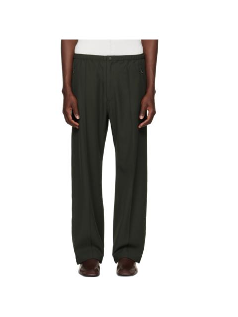 NEEDLES Khaki Cavalry Twill Warm Up Trousers