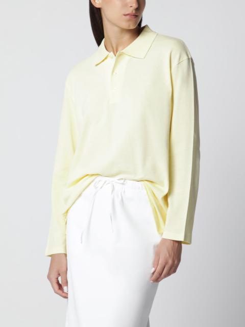 FLORE FLORE Light Yellow Diana Organic Cotton Polo Shirt
