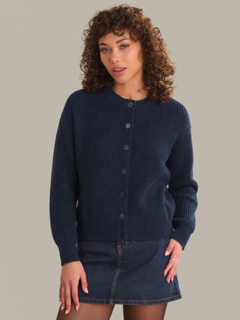 525 america Marcie: Cotton Crewneck Cardigan