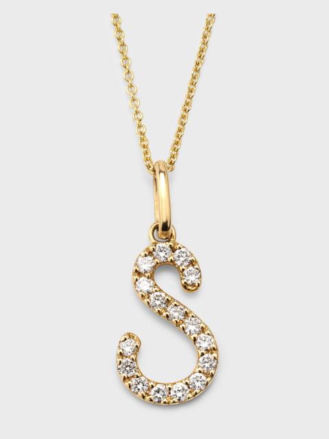 SYDNEY EVAN 14k Diamond Pave Initial Necklace