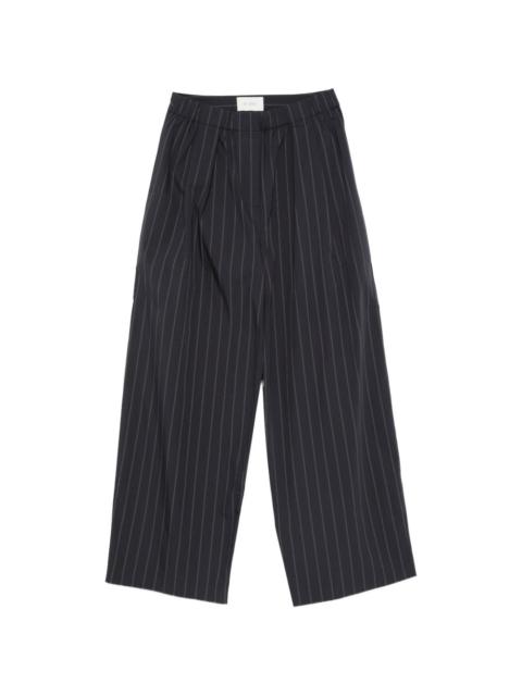 ST. AGNI striped pleated trousers