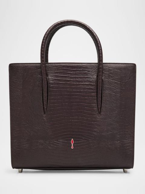 Christian Louboutin Paloma Medium Shoulder Bag in Lizard-Embossed Leather