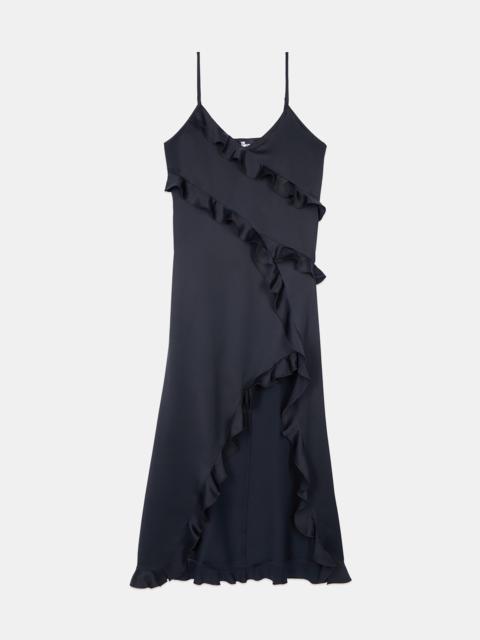 The Kooples BLACK LONG SLIPDRESS