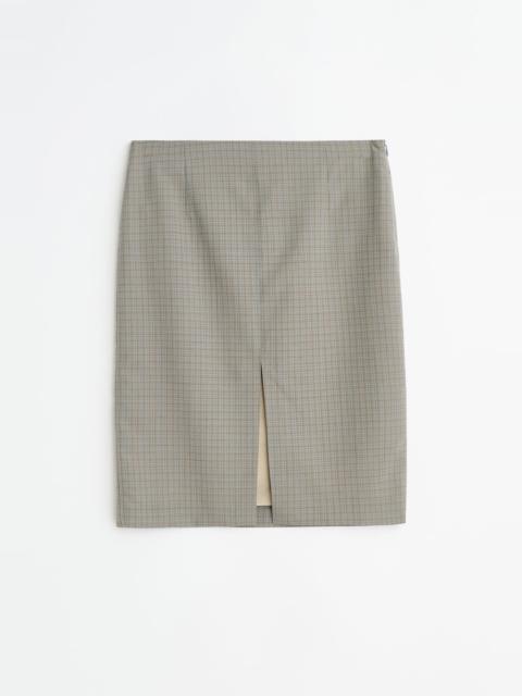 Our Legacy Siren Skirt Frosted Moss Check Nexwool